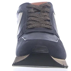 Sneakers en Cuir Liam bleu marine/blanc/marron