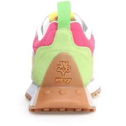 Sneakers en Cuir Loop argentées