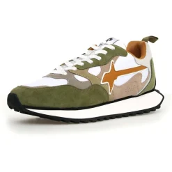 Sneakers en Cuir Loop beiges