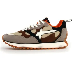 Sneakers en Cuir Loop beiges