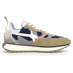 Sneakers en Cuir Loop kaki