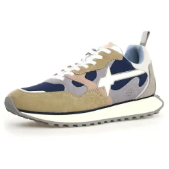 Sneakers en Cuir Loop kaki