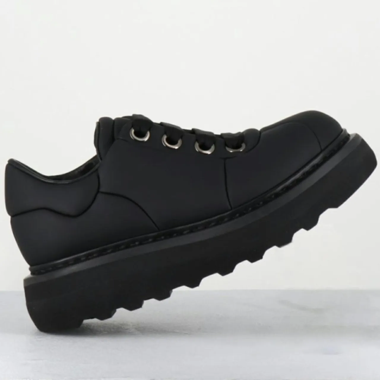 Sneakers en Cuir M6610 noires - Talon : 10.5cm