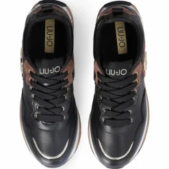 Sneakers en Cuir Mahaut noir/marron