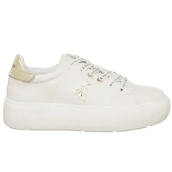 Sneakers en Cuir Off blanc cassé