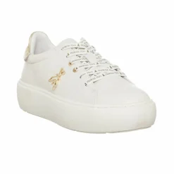Sneakers en Cuir Off blanc cassé