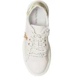 Sneakers en Cuir Off blanc cassé