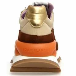 Sneakers en Cuir Pixie blanc/cognac/noir