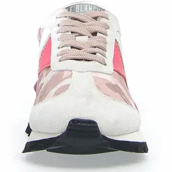 Sneakers en Cuir Qwark blanc/rose