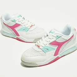 Sneakers en Cuir Rebound Ace rose/blanc/bleu