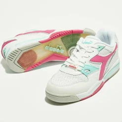 Sneakers en Cuir Rebound Ace rose/blanc/bleu