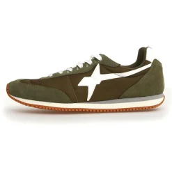 Sneakers en Cuir Samoa kaki