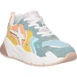 Sneakers en Cuir Sarah bleues