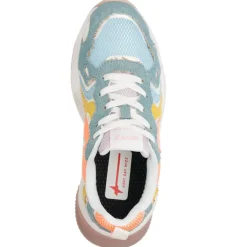 Sneakers en Cuir Sarah bleues