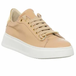 Sneakers en Cuir Sosa beige/Doré/blanc