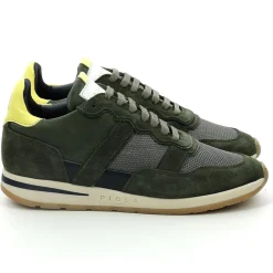 Sneakers en Cuir Vida kaki