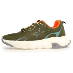 Sneakers en Cuir Will kaki