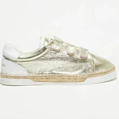 Sneakers en Cuir Wonder dorées