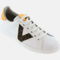 Sneakers en Cuir WW blanc/doré