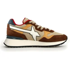 Sneakers en Cuir Yak beiges