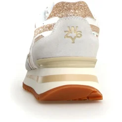 Sneakers en Cuir Yak beiges