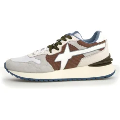 Sneakers en Cuir Yak blanches