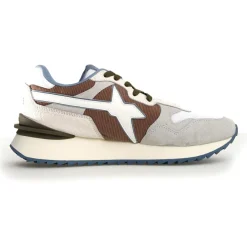 Sneakers en Cuir Yak blanches