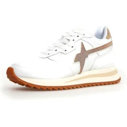 Sneakers en Cuir Yak blanches