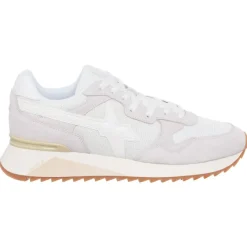 Sneakers en Cuir Yak blanches
