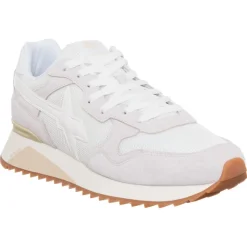 Sneakers en Cuir Yak blanches