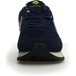 Sneakers en Cuir Yak bleu marine