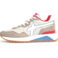 Sneakers en Cuir Yak grises