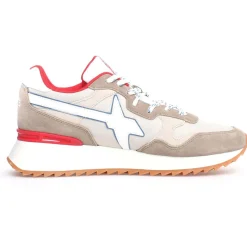 Sneakers en Cuir Yak grises