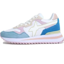 Sneakers en Cuir Yak grises