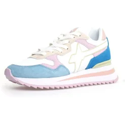 Sneakers en Cuir Yak grises