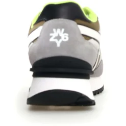 Sneakers en Cuir Yak grises