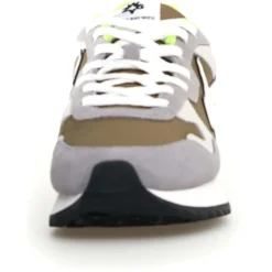 Sneakers en Cuir Yak grises