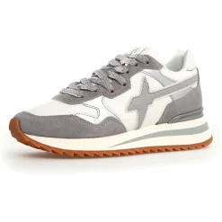 Sneakers en Cuir Yak grises