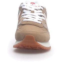 Sneakers en Cuir Yak sable