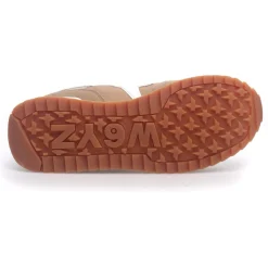 Sneakers en Cuir Yak sable