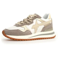 Sneakers en Cuir Yak taupe