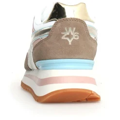Sneakers en Cuir Yak taupe