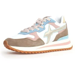 Sneakers en Cuir Yak taupe