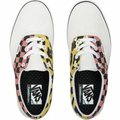 Sneakers en Velours de Cuir & Toile Mixed Media ComfyCush Era blanc/rose/jaune/noir