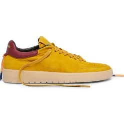Sneakers en Velours de cuir Isabella jaunes
