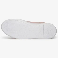 Sneakers en Velours de Cuir Faleaf roses