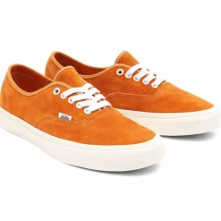 Sneakers en Velours de Cuir Authentic orange