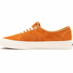 Sneakers en Velours de Cuir Authentic orange
