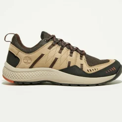 Sneakers en Velours de Cuir & Textile Flyroam Trail marron/beige