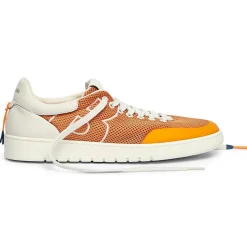 Sneakers Léo orange/blanc